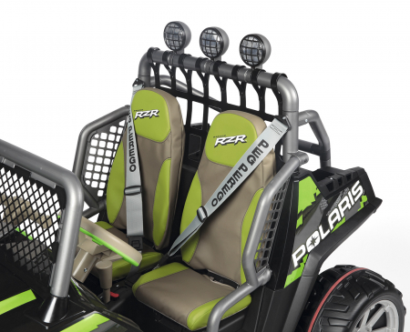 Masina Electrica Peg Perego Polaris Ranger Rzr Green Shadow, 24v, 6 ani+, Negru/Gri/Verde [6]