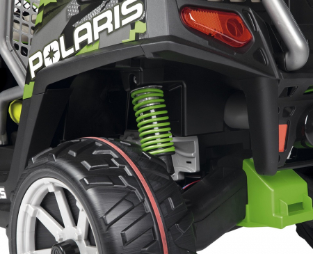 Masina Electrica Peg Perego Polaris Ranger Rzr Green Shadow, 24v, 6 ani+, Negru/Gri/Verde [2]