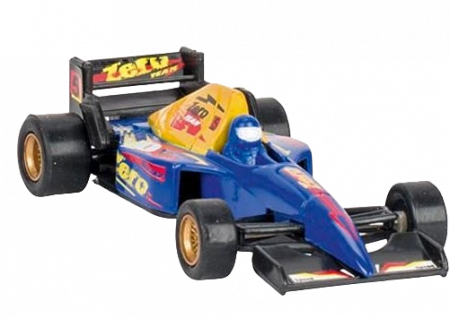 Jucarii si jocuri copii - Masinuta de curse die-cast, cu motoras pull-back, albastra