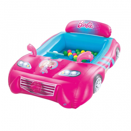Masinuta de Curse Gonflabila Bestway Barbie cu 25 de Bile [0]
