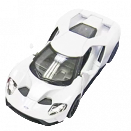 Masinute si motociclete - Masinuta die cast Ford GT 2017, scara 1:38, 12.5 cm, alba