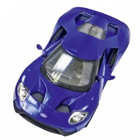 Jucarii si jocuri copii - Masinuta Die Cast Ford GT 2017, Scara 1:38, 12.5 Cm, albastra