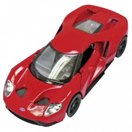 Jucarii si jocuri copii - Masinuta Die Cast Ford GT 2017, Scara 1:38, 12.5 Cm, rosie