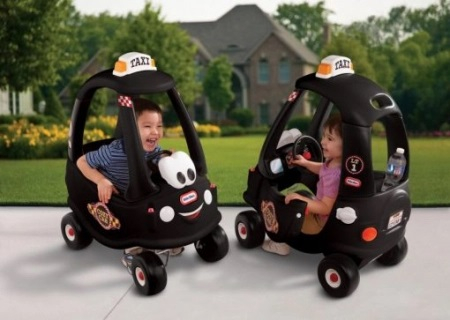 Masinuta Little Tikes Cozy Coupe Taxi Negru [4]