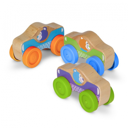 Masinute de stivuit cu animale - Melissa and Doug [0]