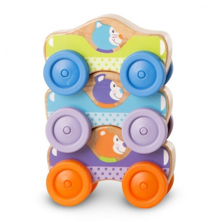 Masinute de stivuit cu animale - Melissa and Doug [1]