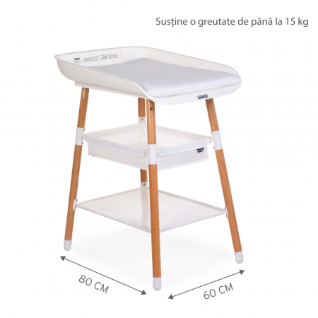 Masuta de infasat Childhome Evolux Natural Alb [5]