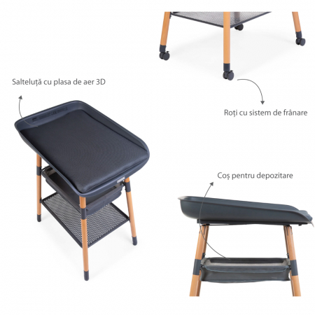 Masuta de infasat Childhome Evolux Natural Antracit [3]