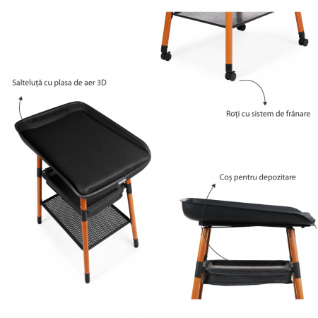 Masuta de infasat Childhome Evolux Nuc/Negru [3]