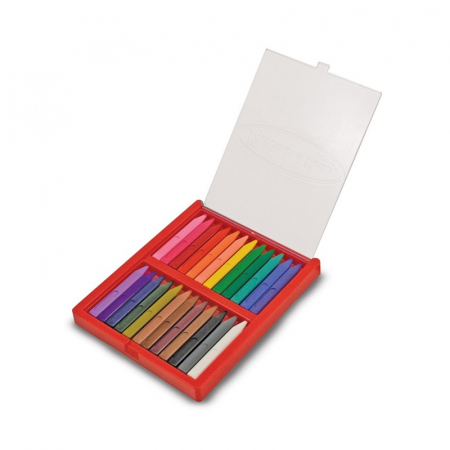 Melissa and Doug - Set 24 creioane colorate triunghiulare [0]