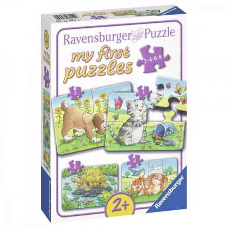 Jocuri tip puzzle - Mini Puzzle Ravensburger - Animale De Langa Casa