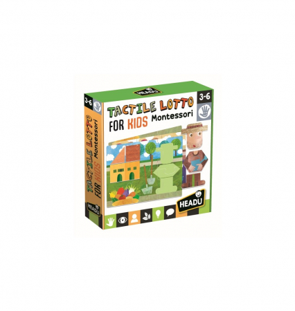 Montessori Puzzle tactil ferma  Headu [0]