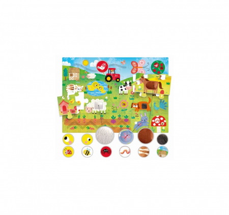 Montessori puzzle tactil  Headu [1]