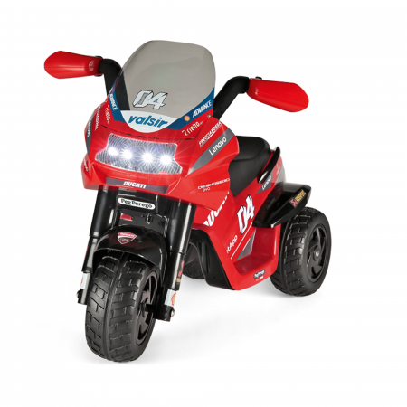 Motocicleta electrica Peg Perego Ducati Desmosedici Evo, 6V, 2 ani +, Negru / Rosu [5]