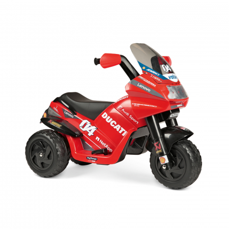 Motocicleta electrica Peg Perego Ducati Desmosedici Evo, 6V, 2 ani +, Negru / Rosu [8]