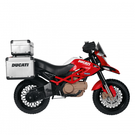 Motocicleta electrica Peg Perego Ducati Enduro, 12V, +3 ani, Negru / Rosu [2]