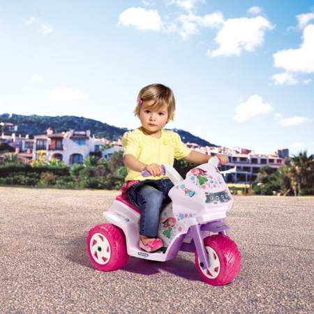 Motocicleta electrica Peg Perego Ducati Mini Fairy, 6V, 1 an +,  Roz/Mov [8]
