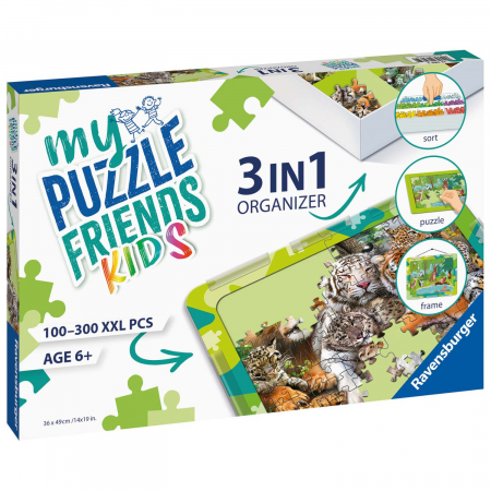 Jocuri tip puzzle - Organizator Verde 3 In 1 Pentru Puzzle