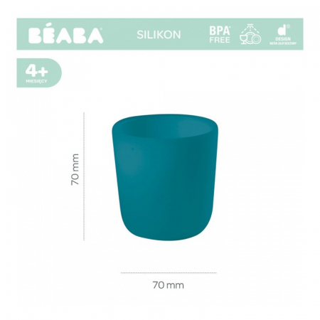 Pahar silicon Beaba Blue [1]