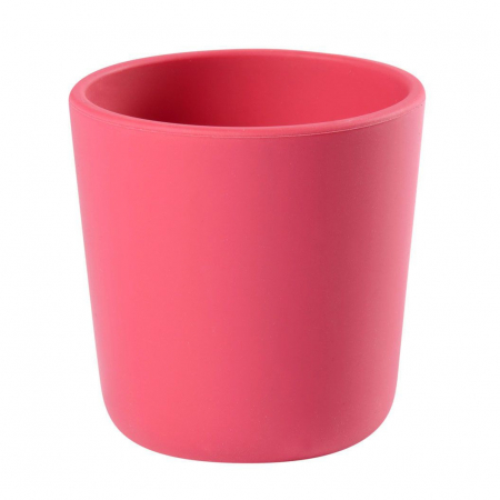 Cani si pahare - Pahar silicon Beaba Pink