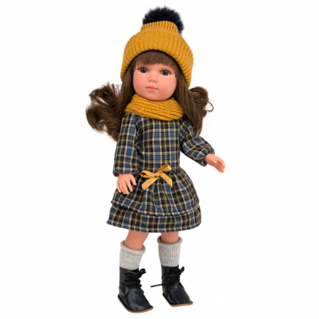 Papusa Arias Carlota Elegance 36 cm Mustard/Navy [0]