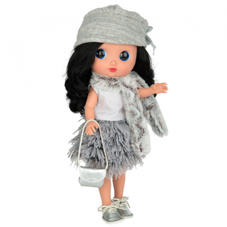 Papusi si accesorii - Papusa Arias Dunya Elegance 38 cm Gray Fringe