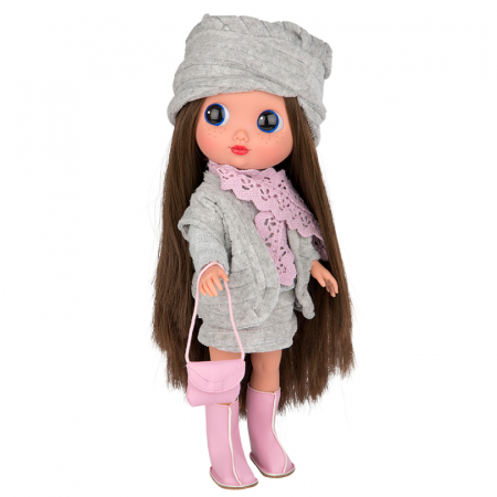 Papusi si accesorii - Papusa Arias Dunya Elegance 38 cm Gray/Pink