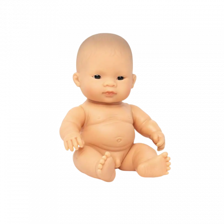 Papusi Bebelus - Papusa Bebelus asiatic baietel Miniland 21 cm
