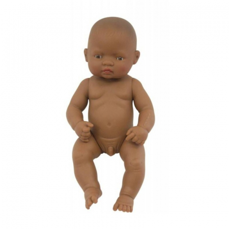 Papusi si accesorii - Papusa Bebelus Latinoamerican Baiat 32 cm - Miniland