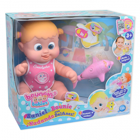 Papusa Cife Bouncin' Babies Bounie ce Inoata cu Delfinul [2]