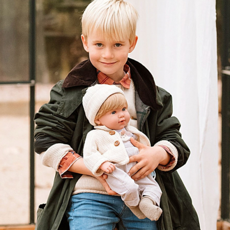 Papusa cu 14 sunete Arias Irio Elegance 45 cm Beige [2]