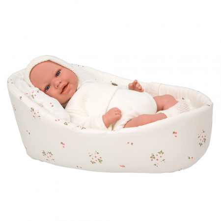 Papusa cu greutate reala Arias Adi Elegance 45 cm si cos cu manere [0]