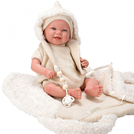 Papusa Reborn bebelus realist Arias Diego 45 cm Beige [1]