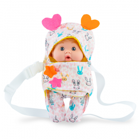 Papusa si sistem de purtare Marina & Pau Nenotin 21 cm Roxi [0]