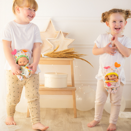 Papusa si sistem de purtare Marina & Pau Nenotin 21 cm Roxi [2]