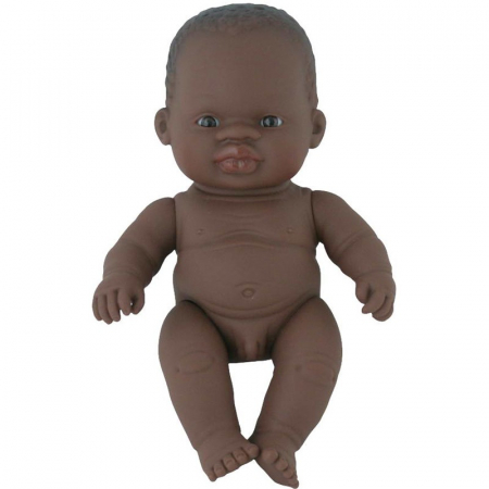 Papusi Bebelus - Papusa baietel african 21 cm – Miniland