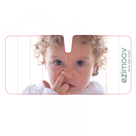Accesorii transport copii - Parasolar din carton Ezimoov 130x60 cm