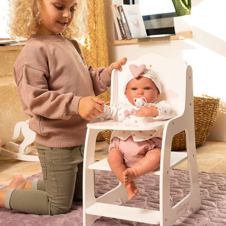 Scaun de masa pentru papusi Arias Firenze, 26x28x49 cm [1]