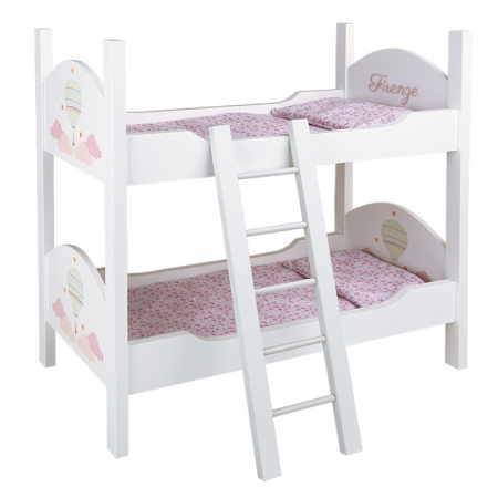 Pat supraetajat din lemn pentru papusi Arias Firenze, 50x27.50x49.50 cm [0]