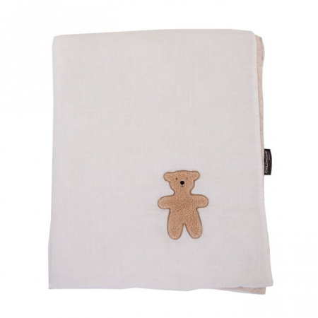Perne si paturici - Patura Childhome 80x100 cm, Jerse/Muselina Teddy
