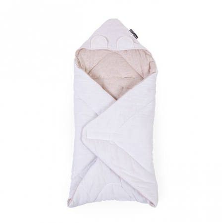 Perne si paturici - Paturica de infasat Childhome 75x75 cm, Jerse/Muselina Teddy