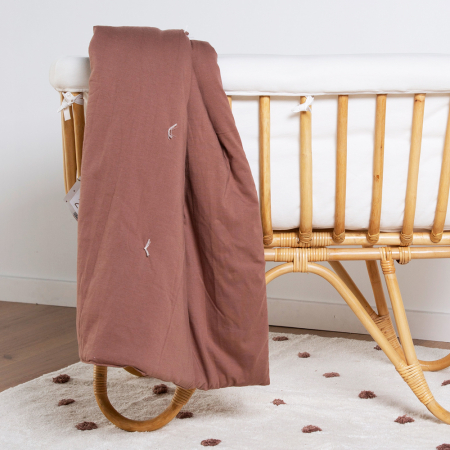 Patura matlasata Childhome 140x100 cm Jerse, Ruginiu [2]