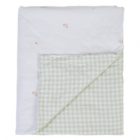 Perne si paturici - Paturica Childhome Jerse 80x100 cm Jerse/Muselina Verde