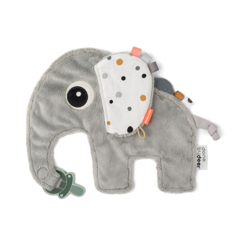 Biberoane tetine suzete - Paturica de atasat suzeta Done by Deer Cozy Friend Elphee Grey