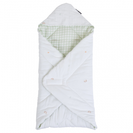 Perne si paturici - Paturica de infasat Childhome 75x75 cm Jerse/Tetra Verde