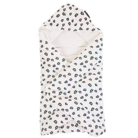 Perne si paturici - Paturica de infasat Childhome Jerse 75x75 cm, Leopard