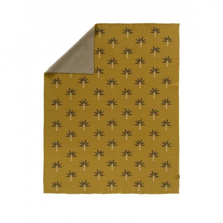 Paturica Fresk Fine Knitted din bumbac organic Palmtree [1]