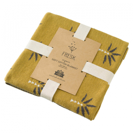 Paturica Fresk Fine Knitted din bumbac organic Palmtree [0]