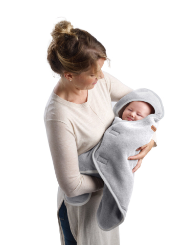 Paturica de infasat Beaba BabyNomade 0-6 luni Heather Grey [6]