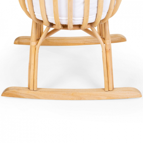 Patut balansoar Childhome din ratan cu saltea  si husa jerse 90x70x71 cm-Resigilat [4]